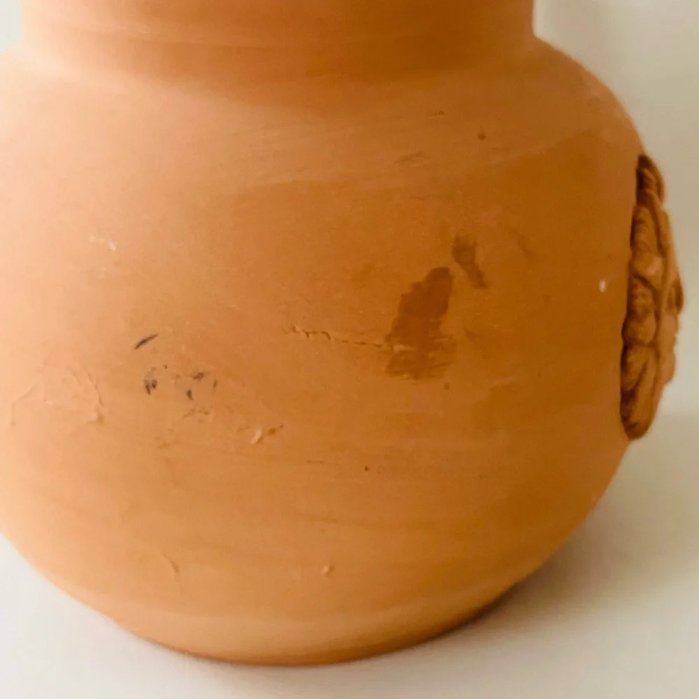 Terracotta Sun Motif Pitcher from Italy - Picture 5 of 15